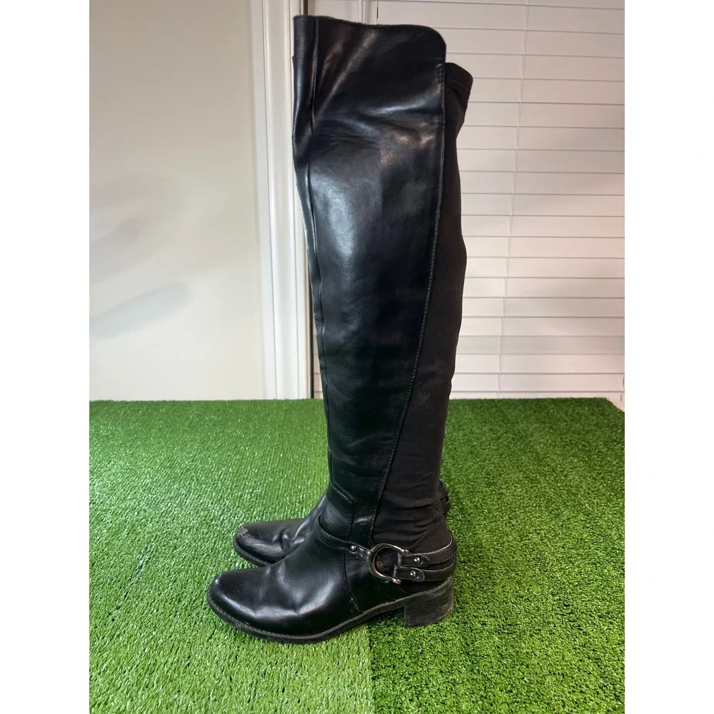 Marc Fischer Black Over The Knee Boots Women's Fashion Knee High Boot Size 7‎